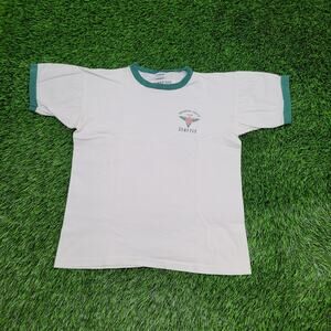 Vintage 70s Champion Ringer T-Shirt Small 18x21 WAC Washington Athletic Club USA